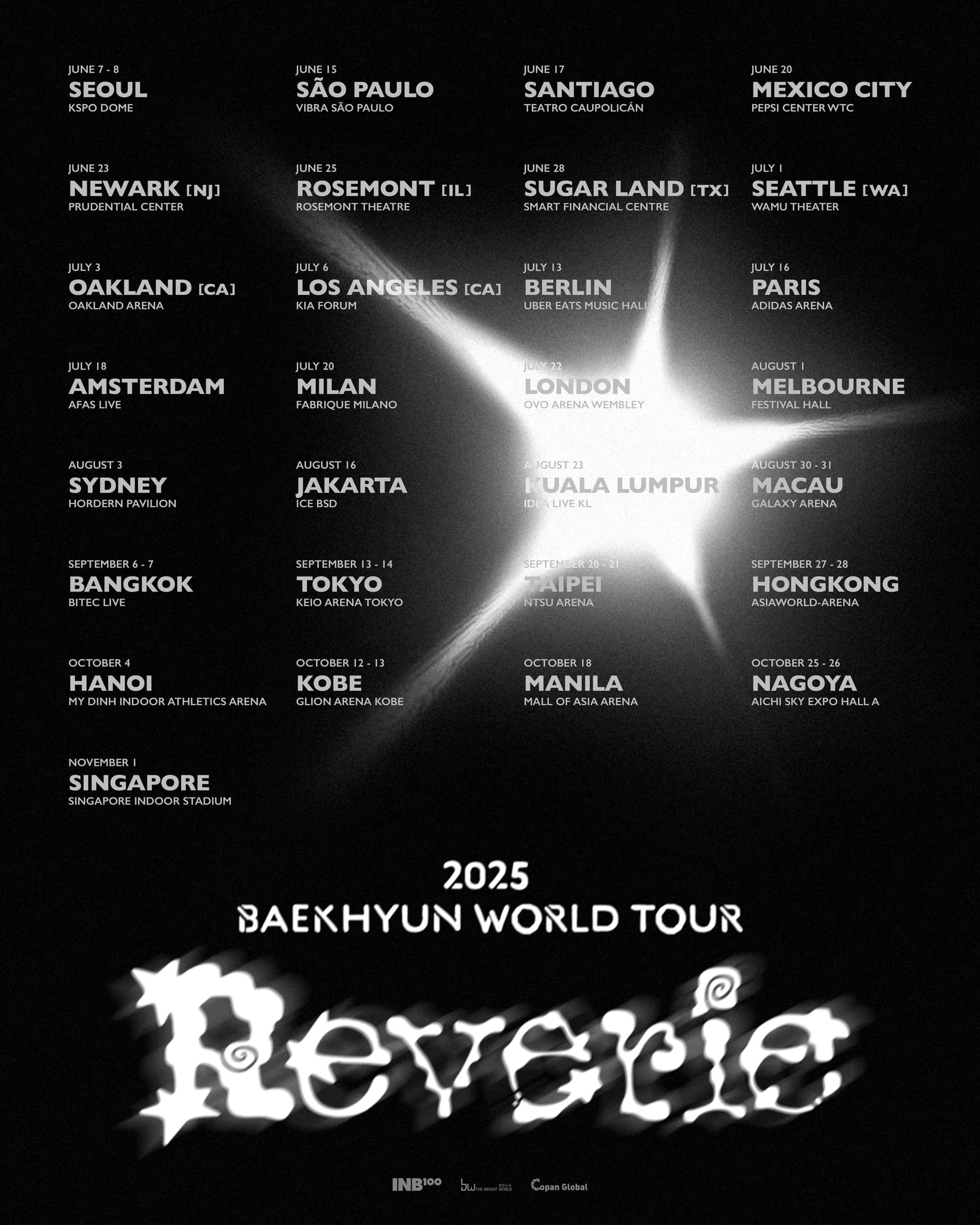 2025 BAEKHYUN World Tour <Reverie> - Cover image