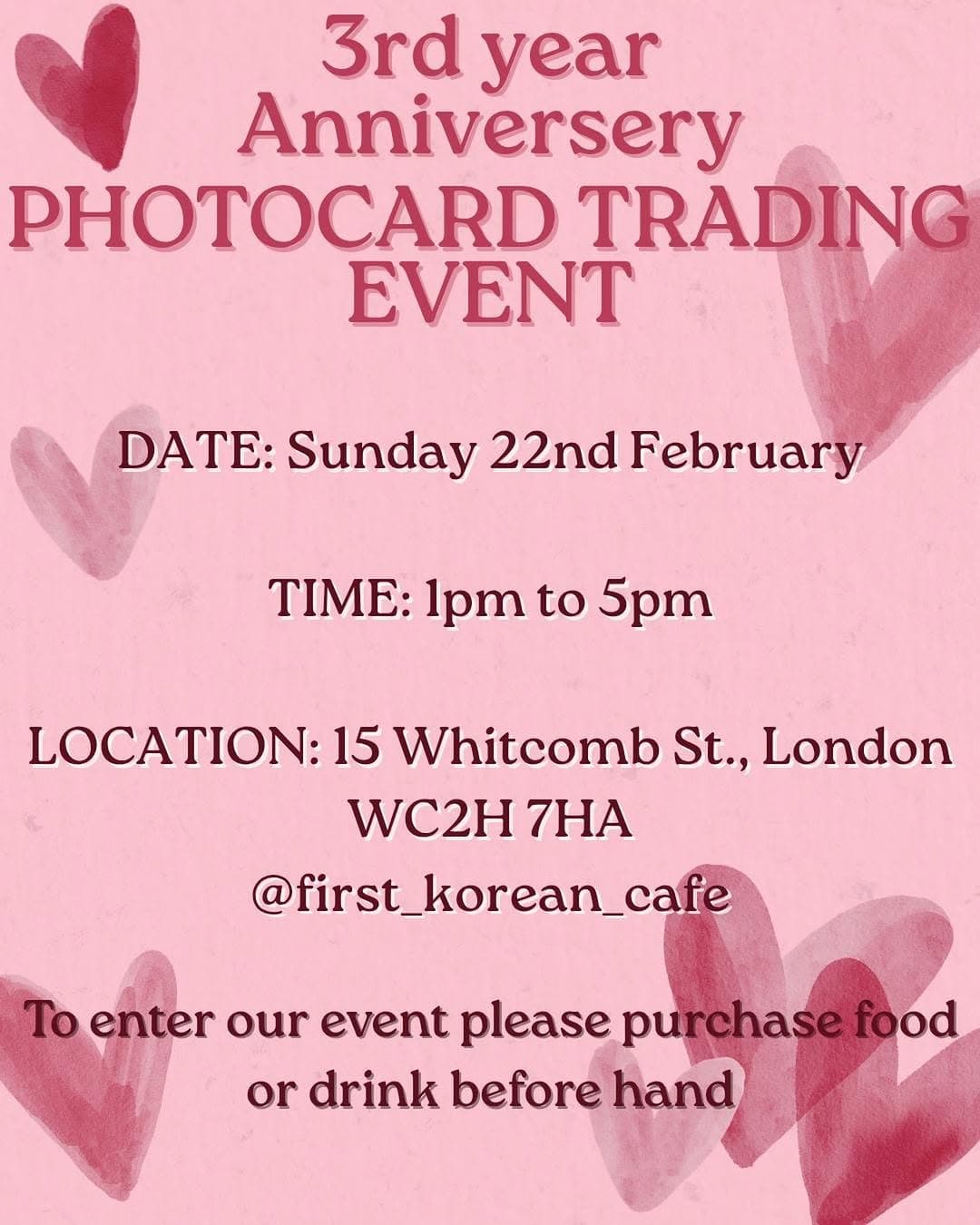 3rd year Anniversary Photocard Trading Event - Image 1