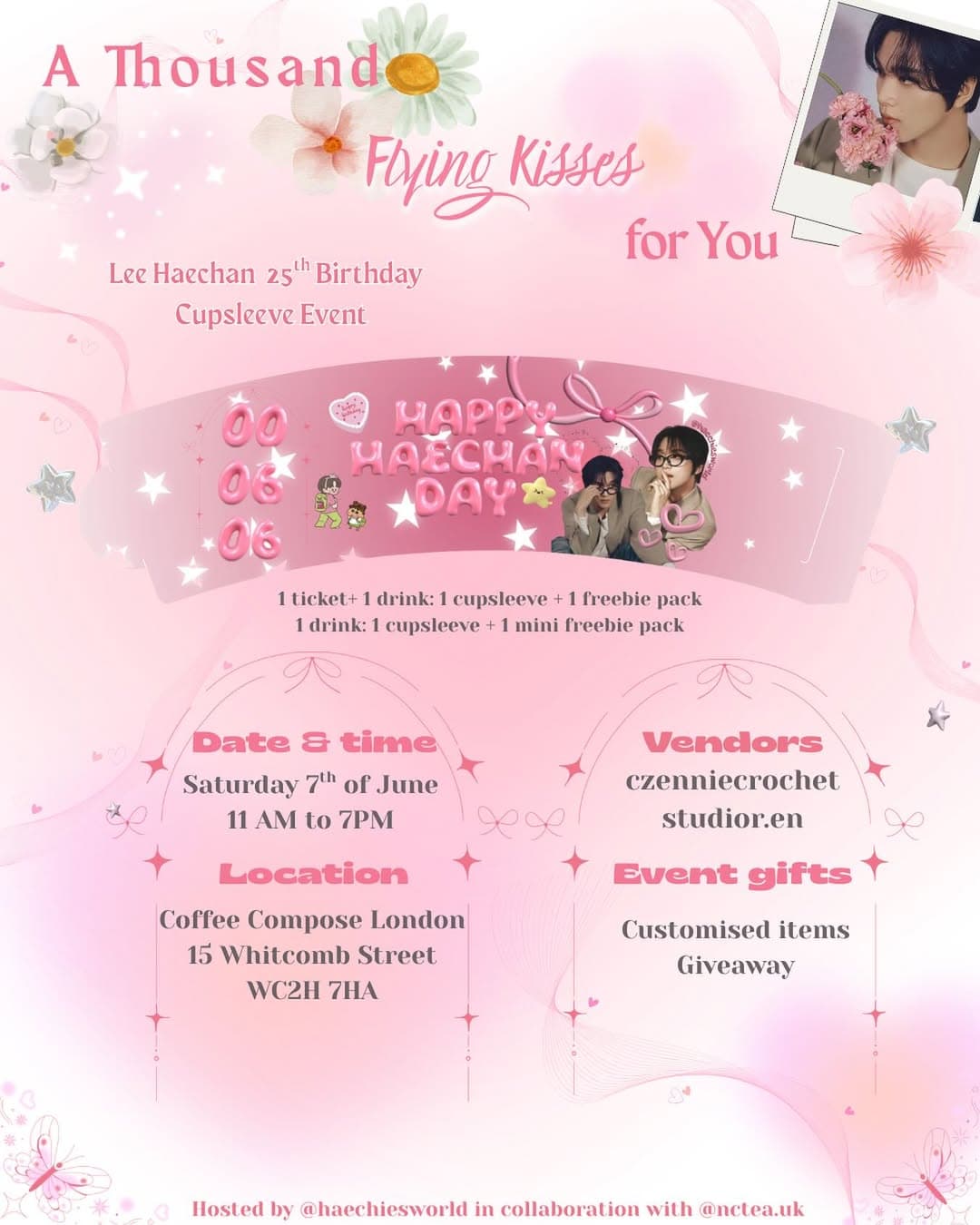 A Thousand Flying Kisses For You - A Haechan Cupsleeve - Image 1