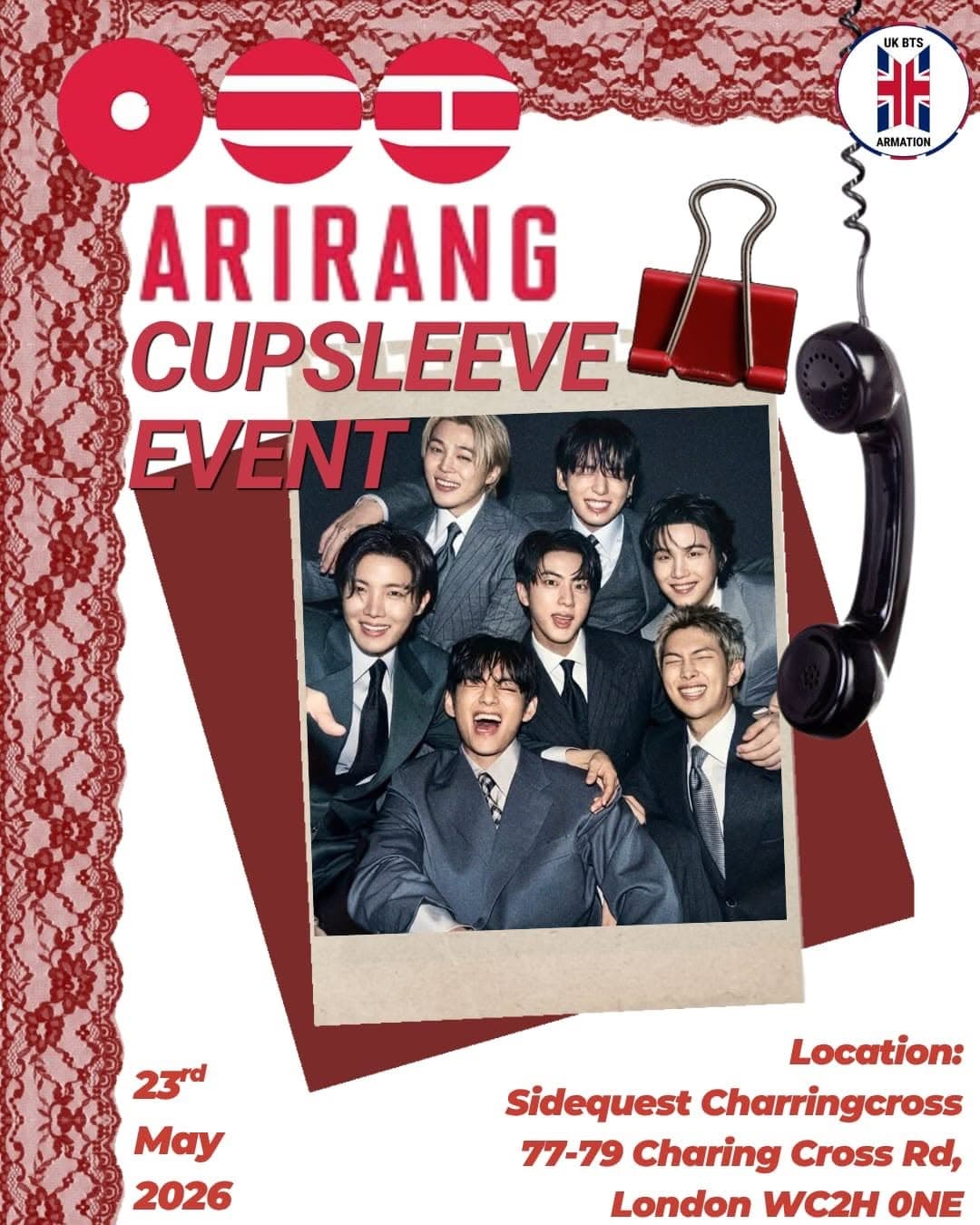 ARIRANG CUPSLEEVE EVENT