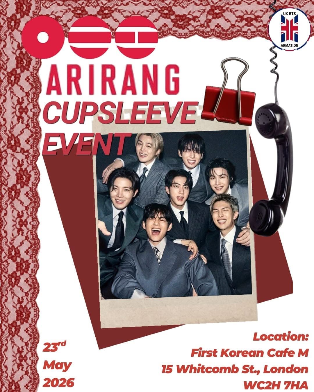 ARIRANG CUPSLEEVE EVENT