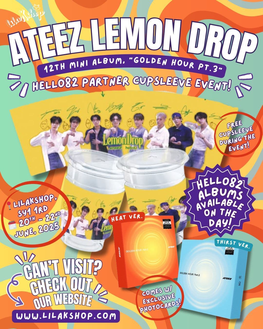 ATEEZ "Golden Hour pt.3" Release Cupsleeve Event - Cover image