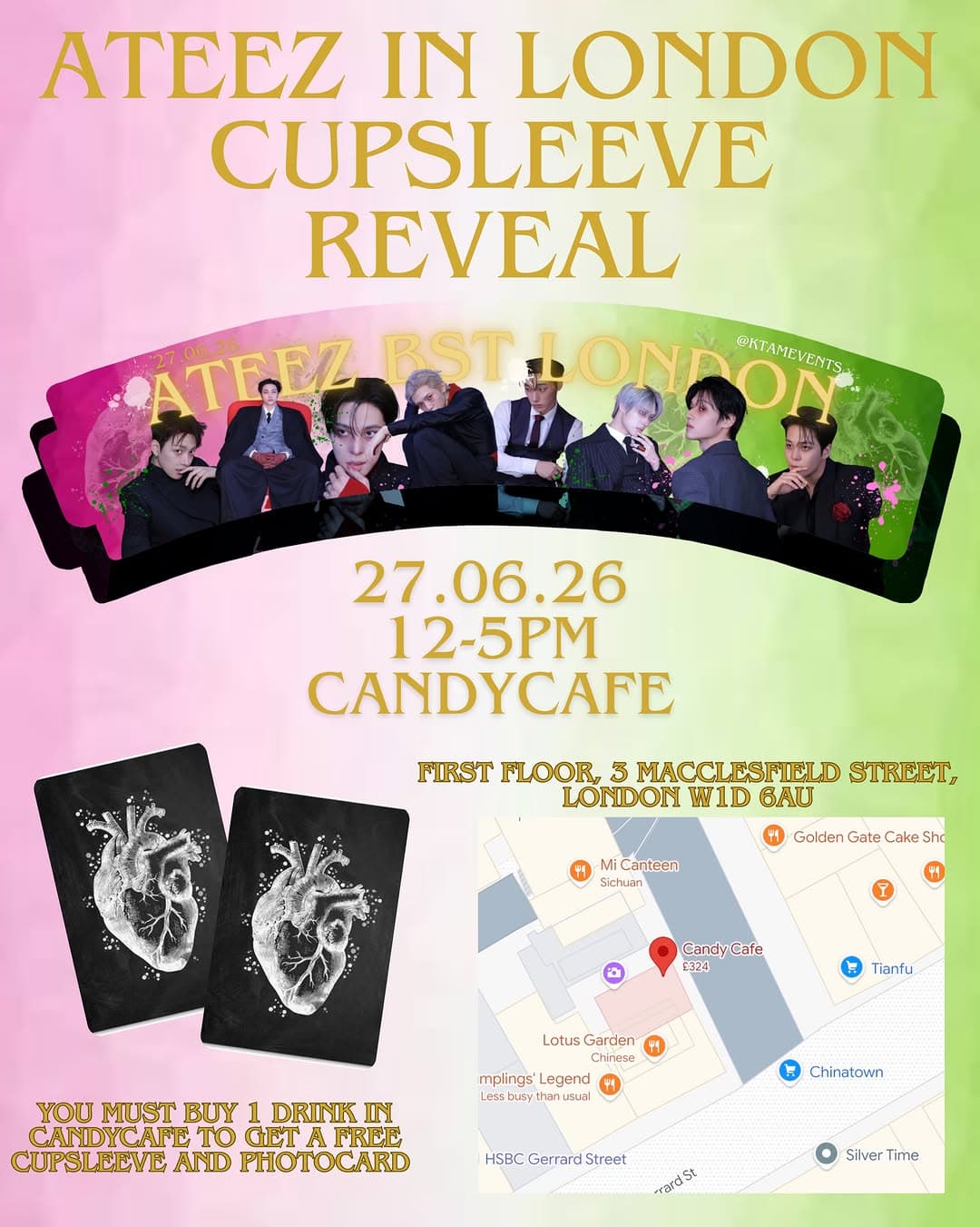 ATEEZ IN LONDON CUPSLEEVE