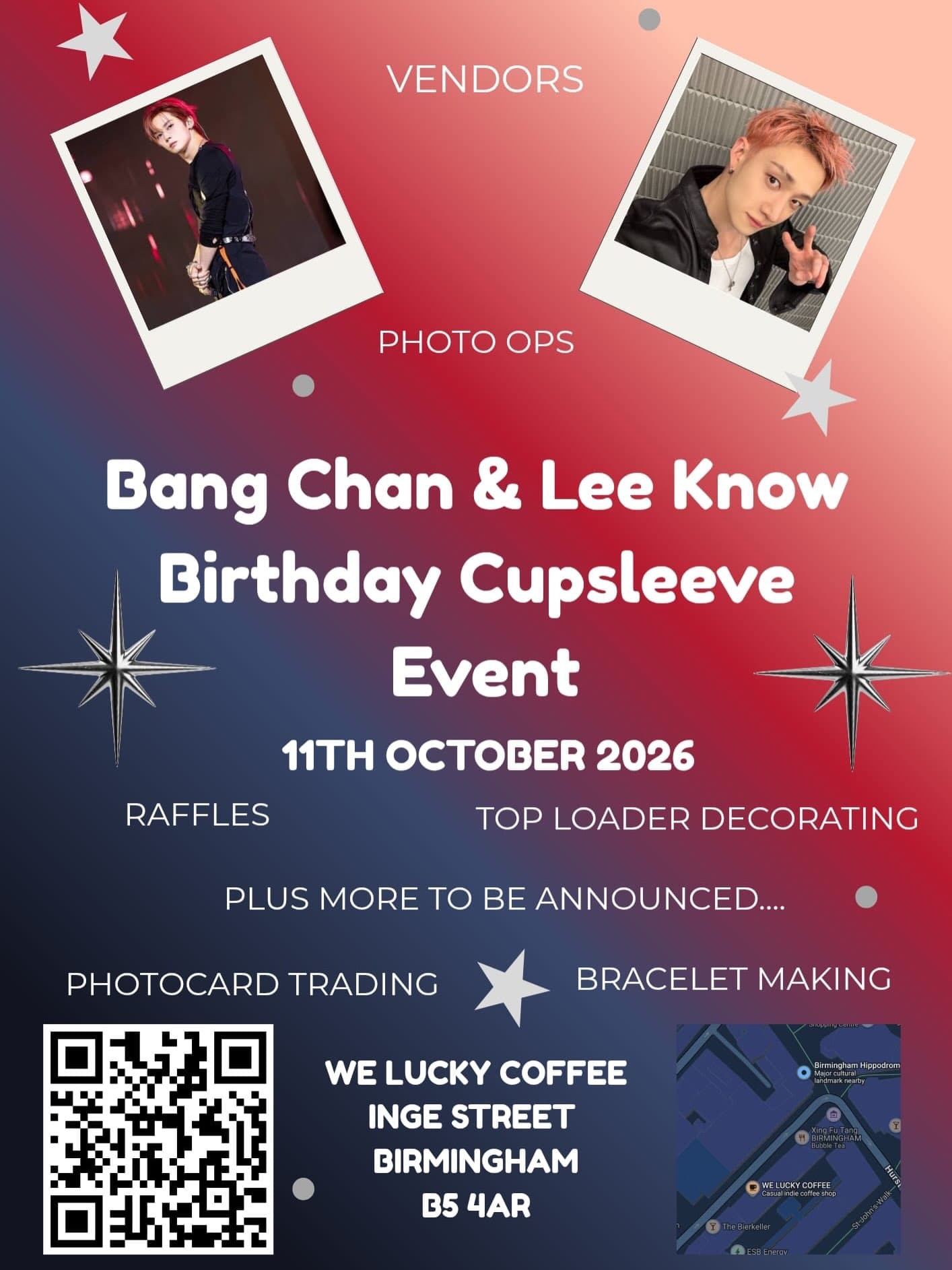 Bang Chan & Lee Know Birthday Cupsleeve Event