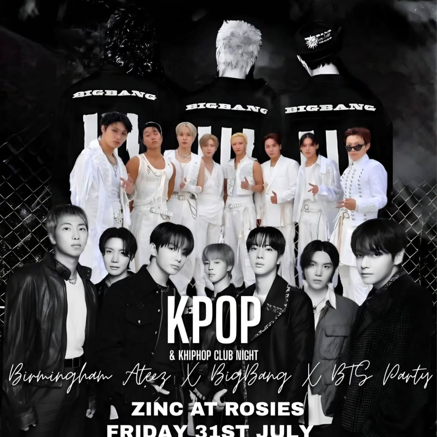 Birmingham Ateez x BigBang x BTS Club Night