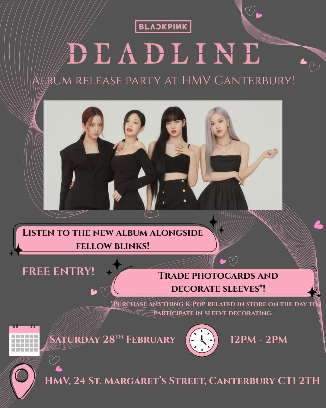 Blackpink DEADLINE Album Release Party - Cover image