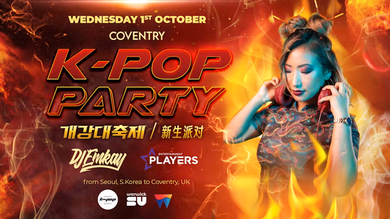 Coventry K-Pop Party - Fire Tour with DJ EMKAY - Cover image