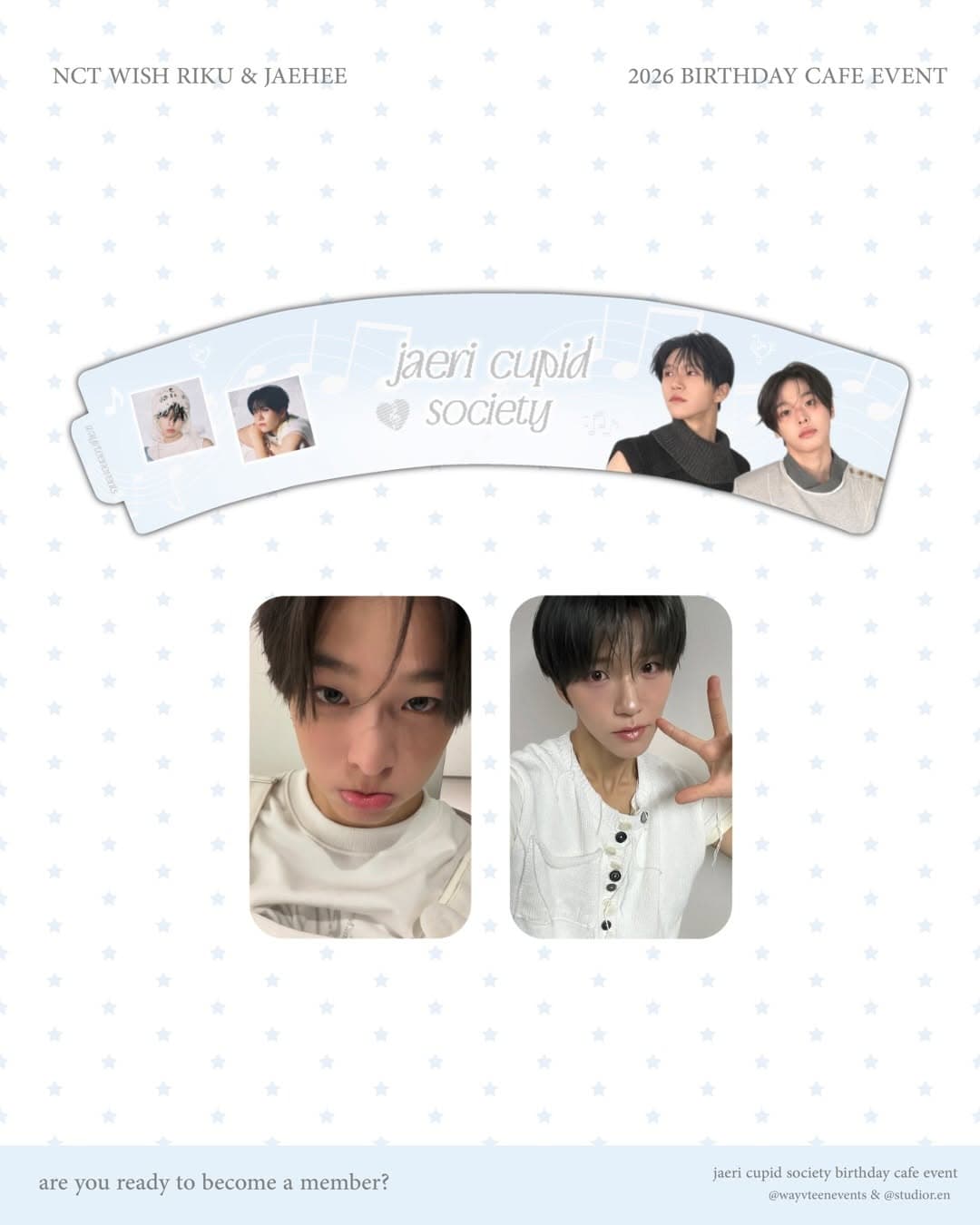 Cupid Society nct wish riku & jaehee cafe event - Image 2