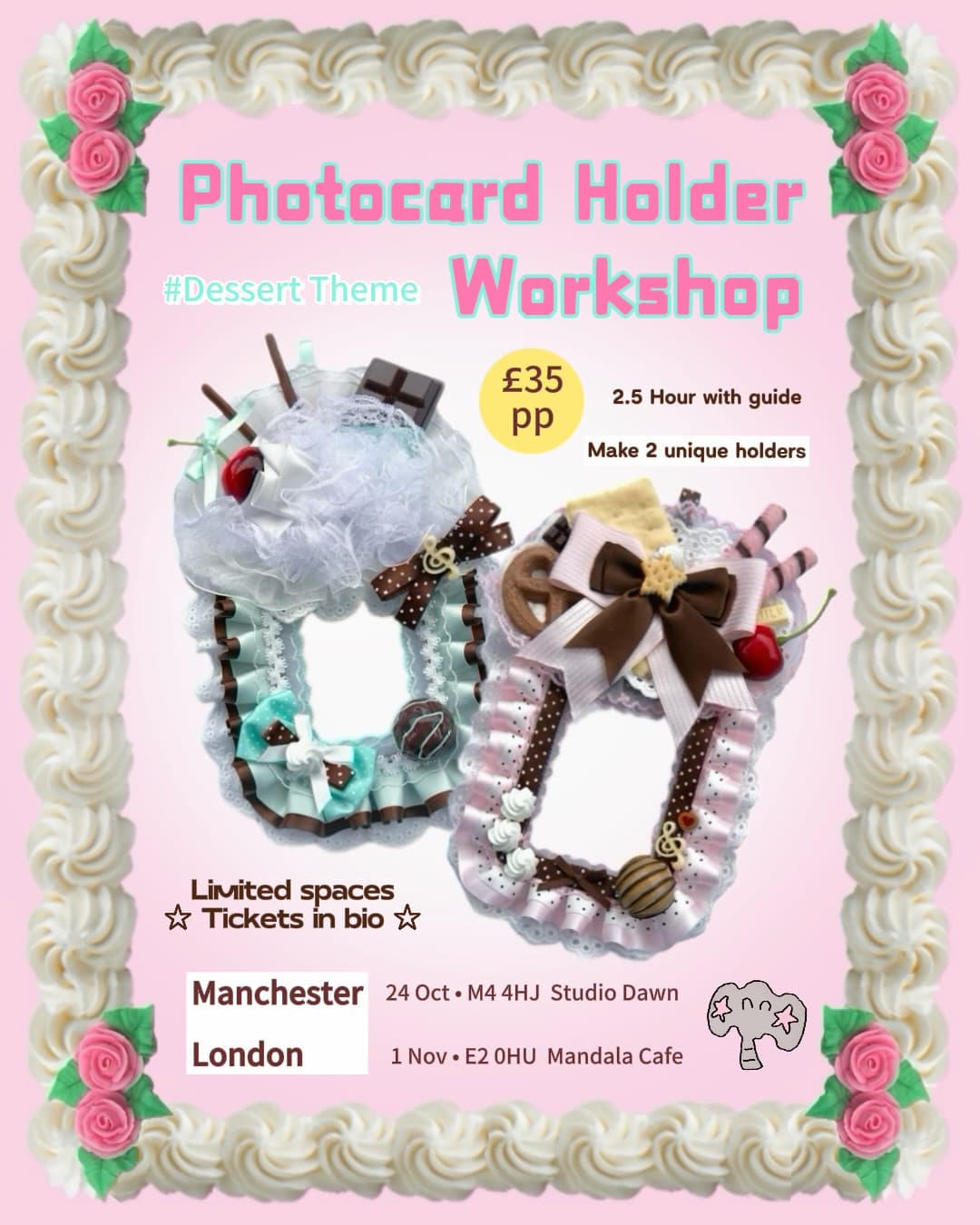 Dessert themed PC Holder Workshop in Manchester