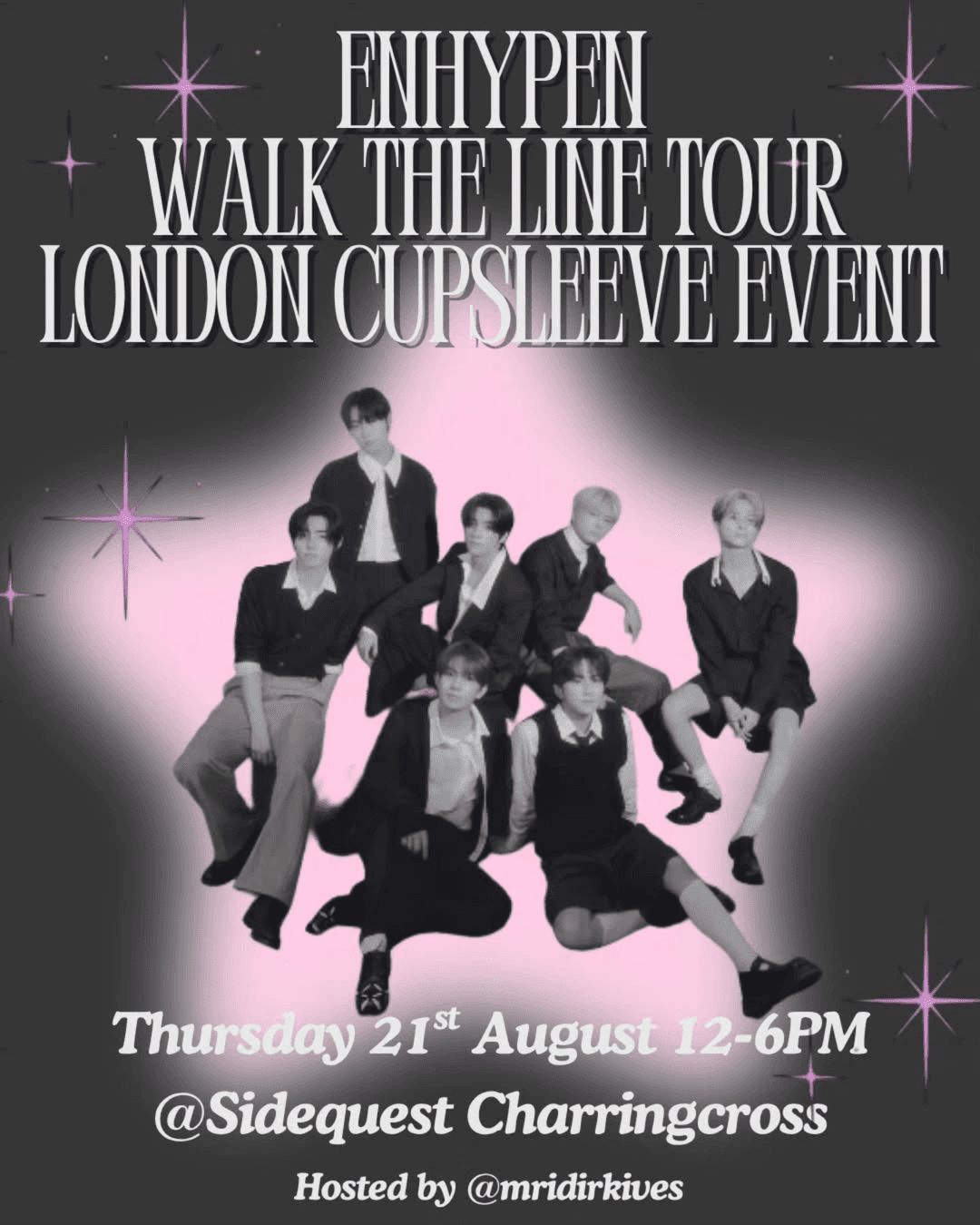 ENHYPEN WALK THE LINE TOUR LONDON CUPSLEEVE EVENT - Image 1