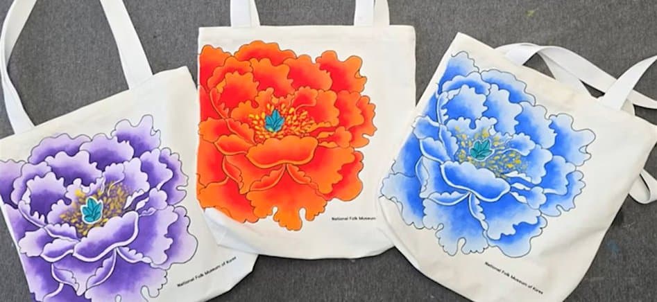 Green Crafting: Korean Minhwa on Reusable Bags - Cover image