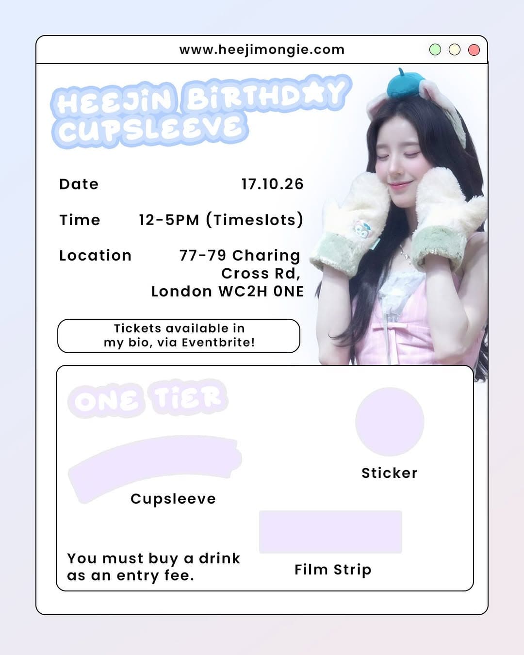 Heejin Birthday Cupsleeve - Image 1