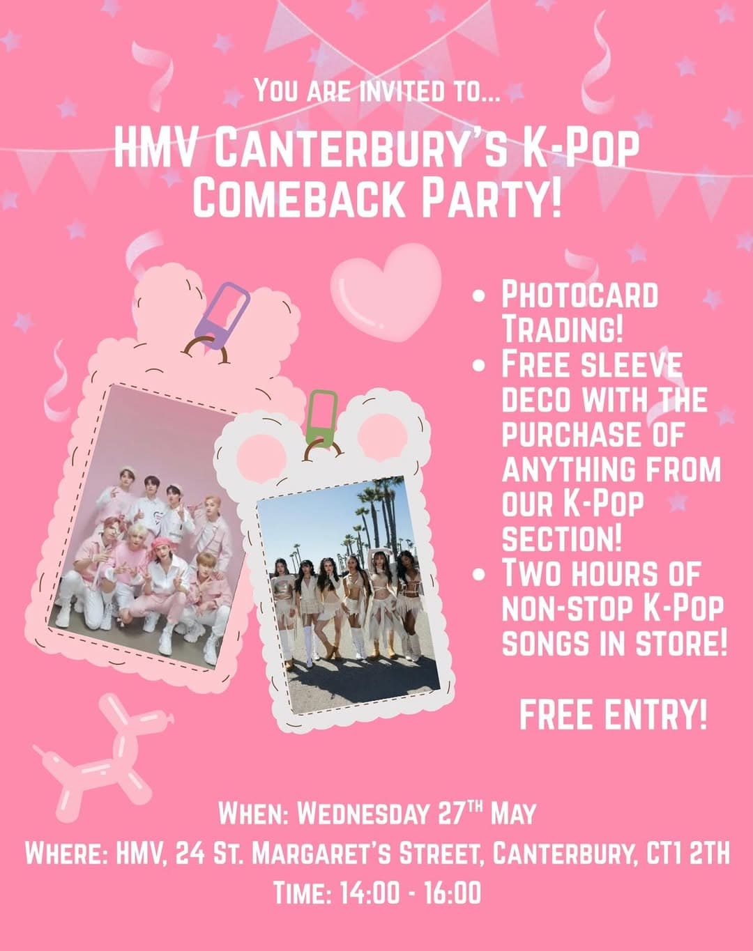 HMV Canterbury's K-Pop Comeback Party! - Cover image