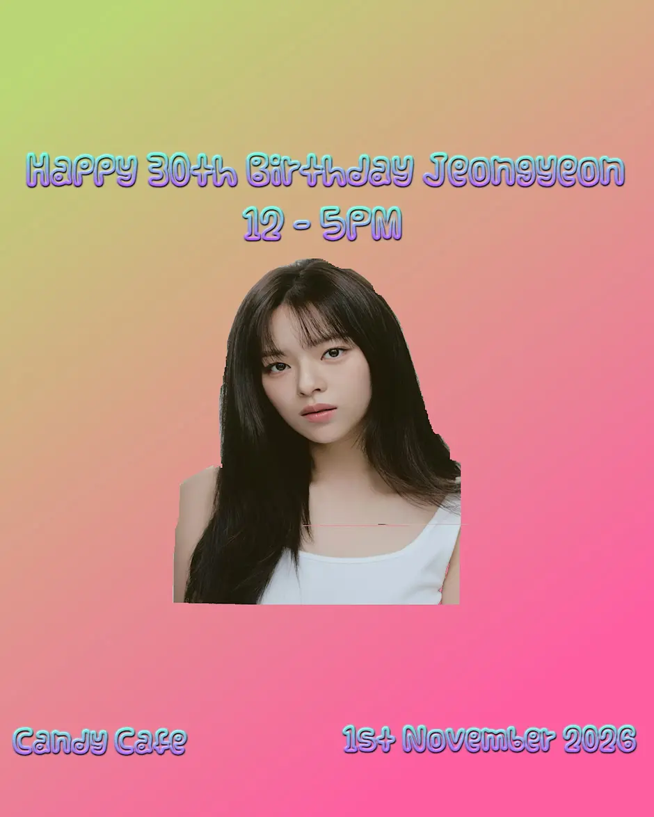 Jeongyeon 30th Birthday Cupsleeve
