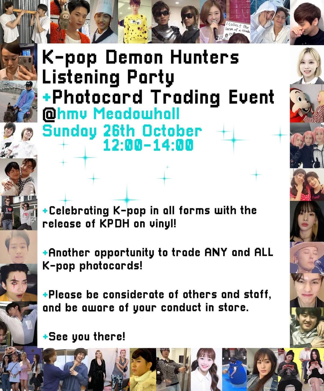 K-POP DEMON HUNTERS LISTENING PARTY + PC TRADING - Cover image