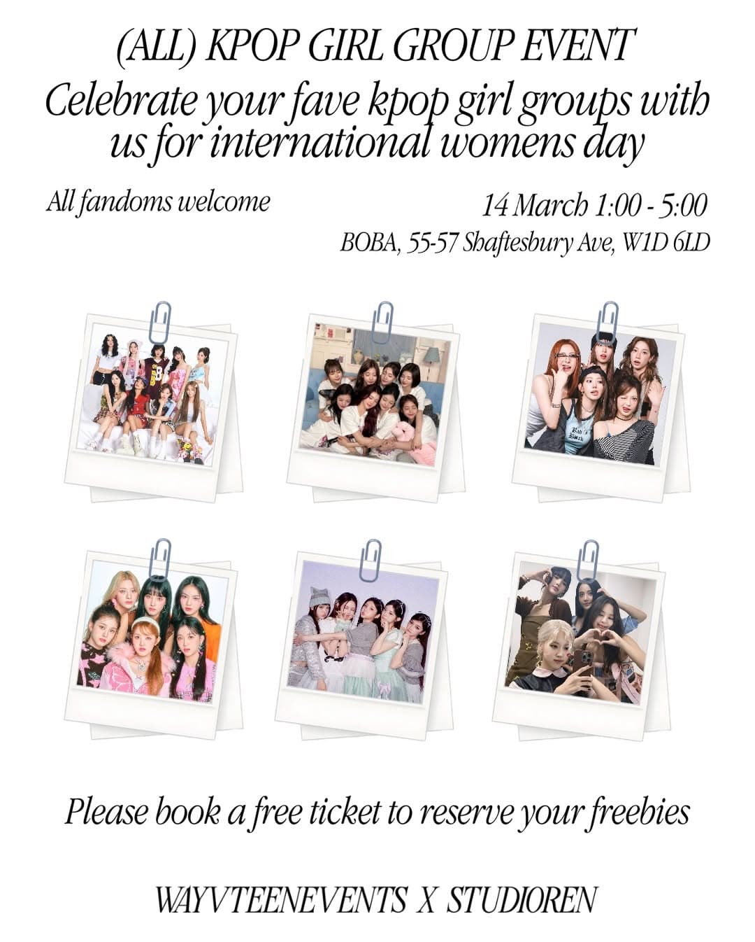 KPOP GIRL GROUPS INTERNATIONAL WOMANS DAY EVENT - Image 1