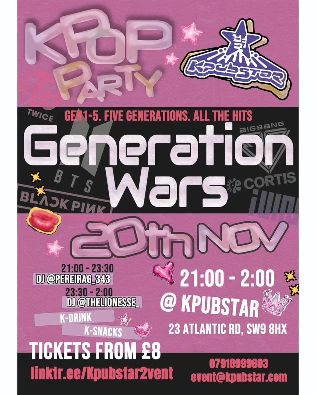 KPOP PARTY : GENERATION WARS - Image 1