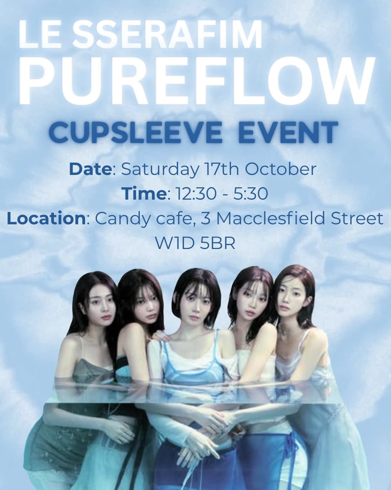 LE SSERAFIM PUREFLOW CUPSLEEVE EVENT