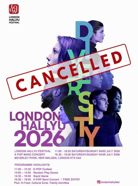 CANCELLED! London Hallyu Festival 2026