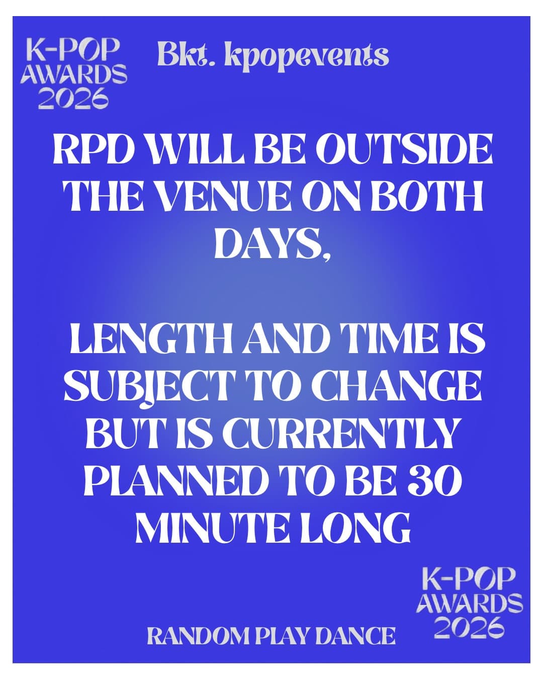 New Malden K-Pop Awards 2026 Random Play Dance - Image 2