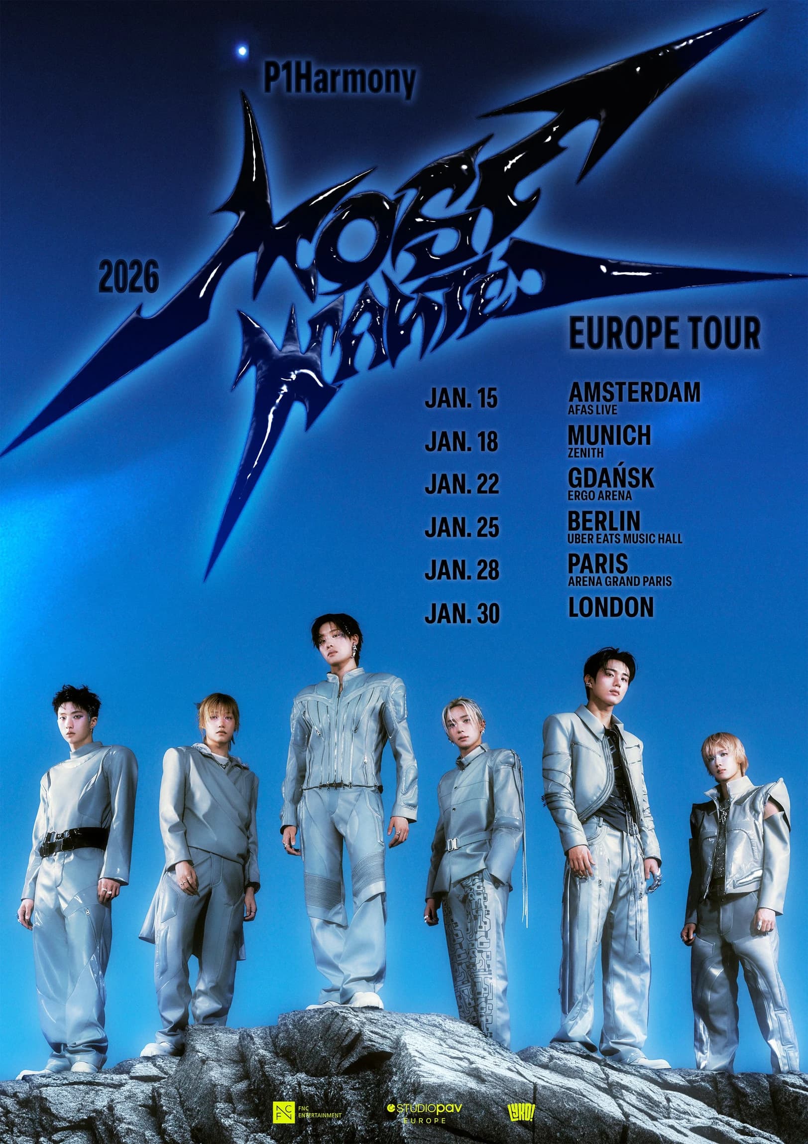 P1Harmony - Most wanted Europe 2026 - Cover image