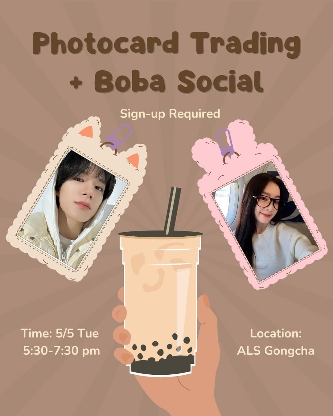 Photocard Trading + Boba Social - Cover image