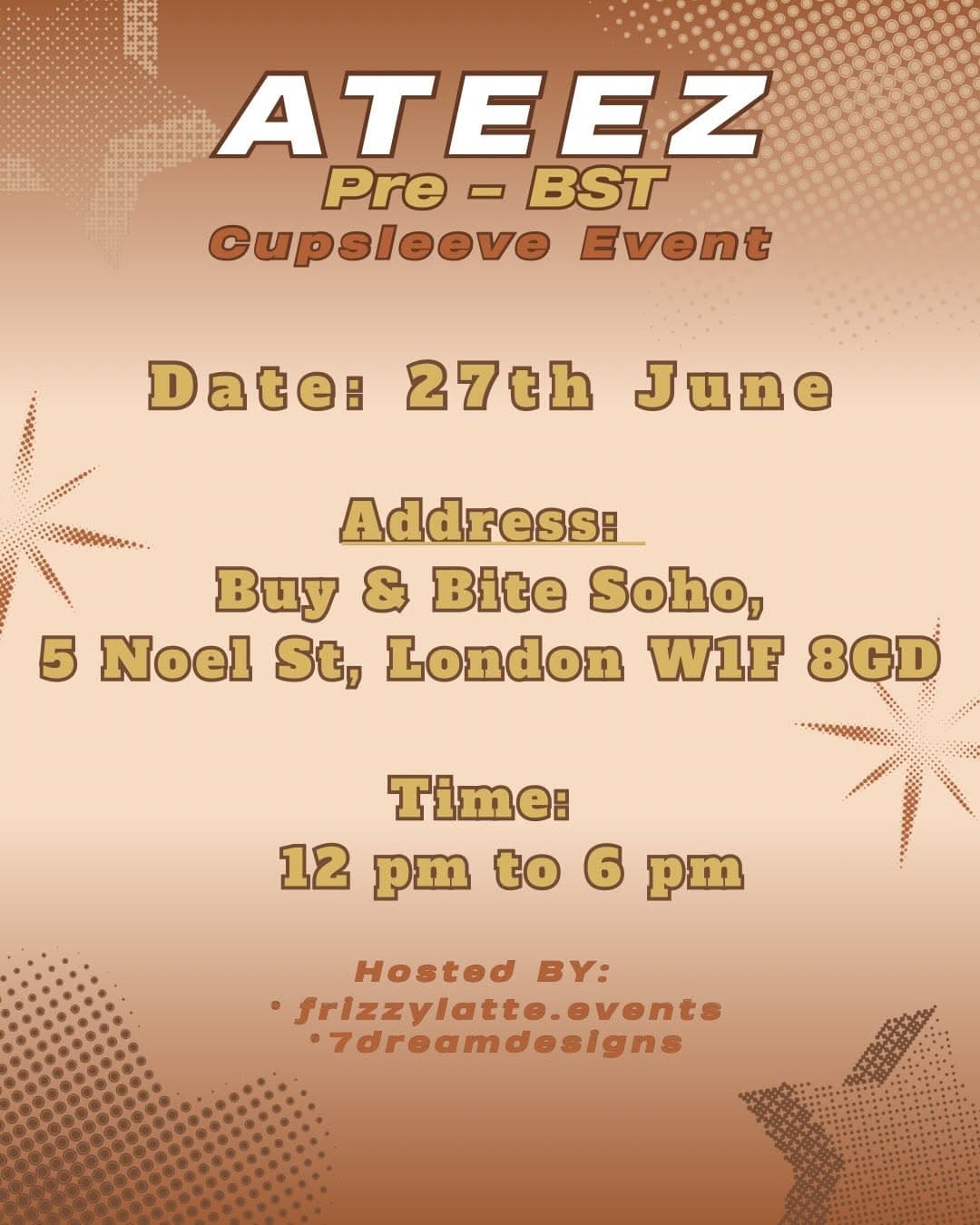 Pre-BST Hyde Park ATEEZ Cupsleeve Event - Image 2