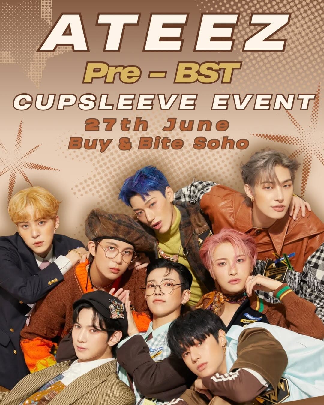 Pre-BST Hyde Park ATEEZ Cupsleeve Event - Image 1