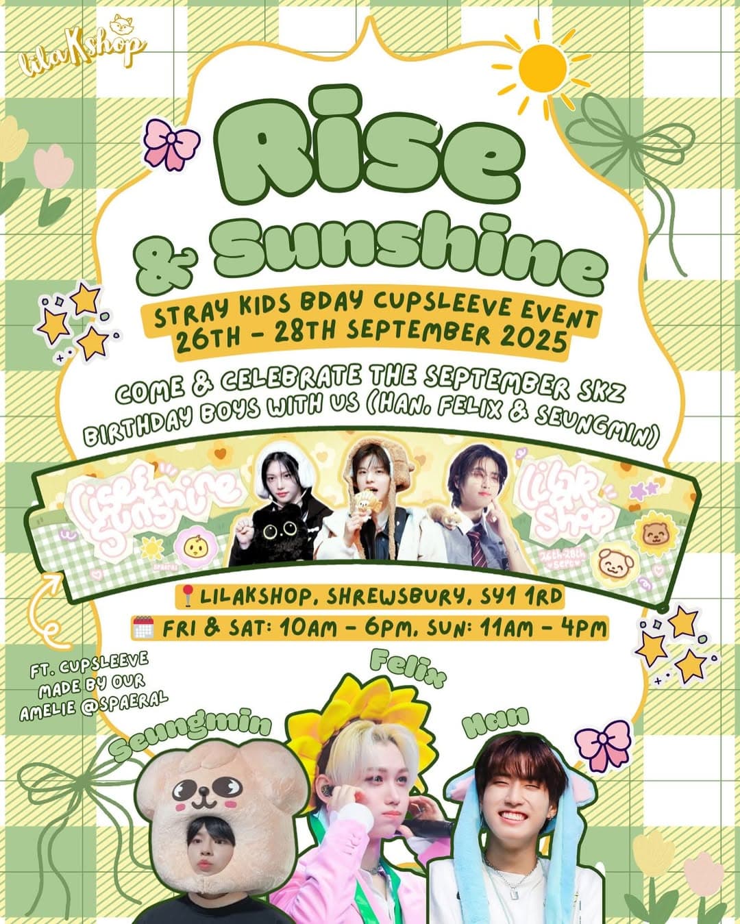 Rise & Sunshine | Stray Kids Birthday Cupsleeve Event - Image 1