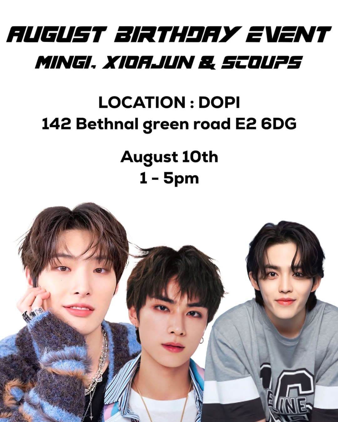 Scoups, Xiaojun and Mingi Birthday Event - Cover image