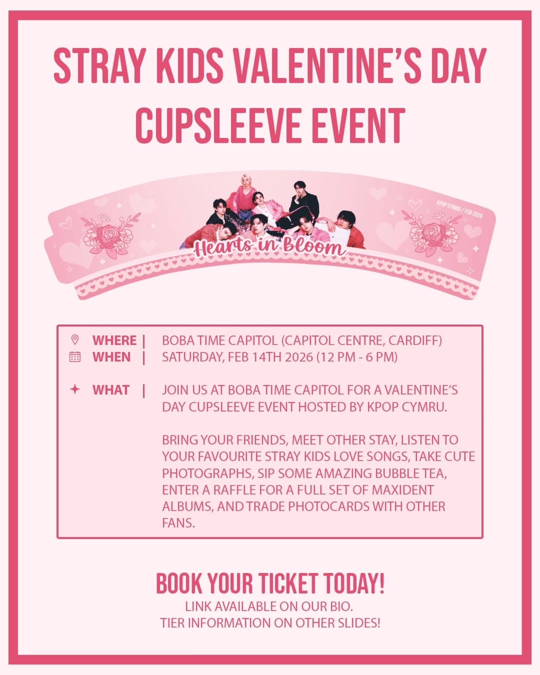 STRAY KIDS 'HEARTS IN BLOOM' CUPLSEEVE - Image 1