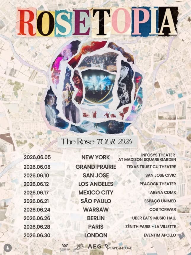 The Rose Rosetopia Tour 2026