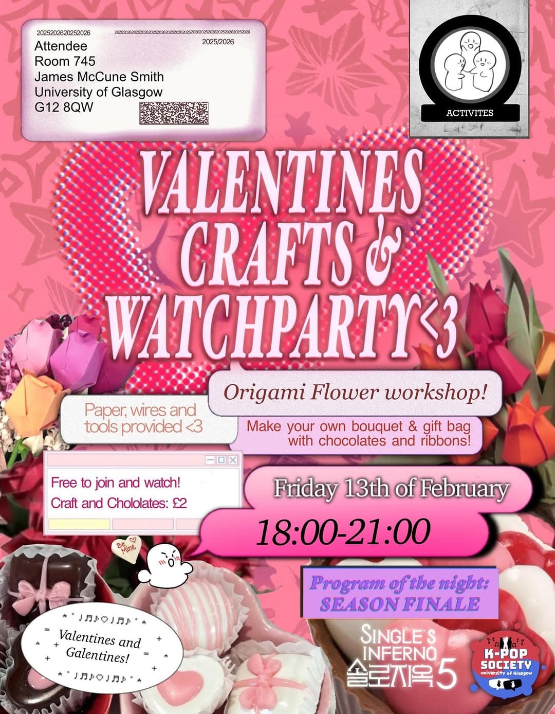 Valentines Crafts & Watchparty - Cover image
