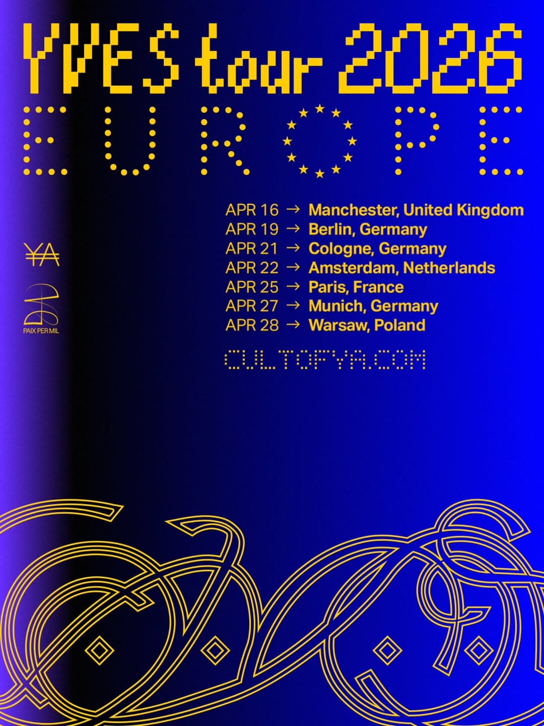 YVES TOUR 2026 - Cover image