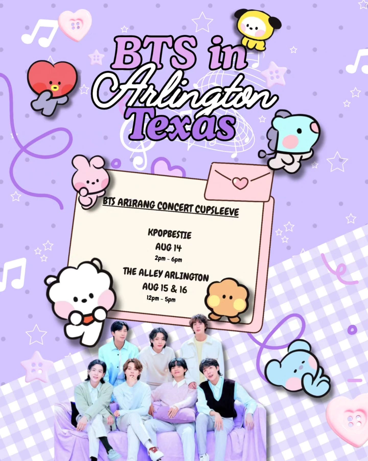 3-Day BTS Cupsleeve Event: Lewisville & Arlington
