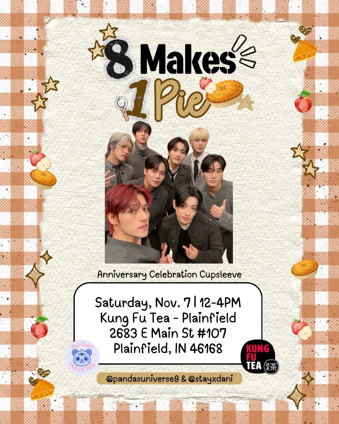 8 Makes 1 Pie