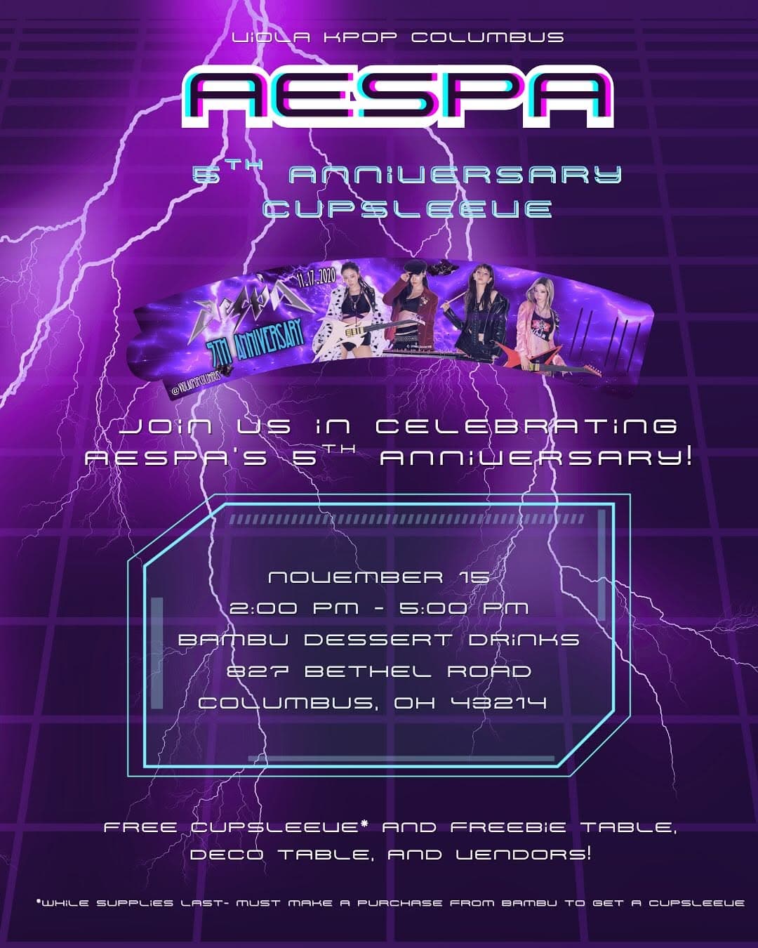 Aespa 5th Anniversary Cupsleeve - Image 1