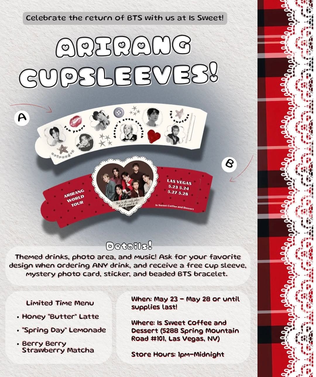 ARIRANG CUPSLEEVES!