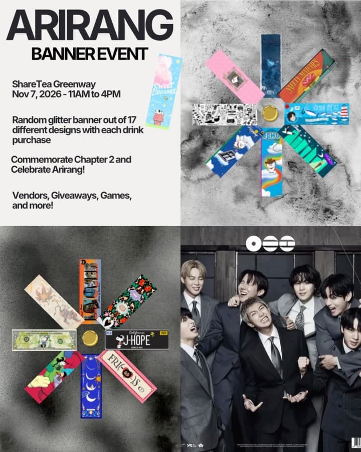 Arirang Glitter Banner Event