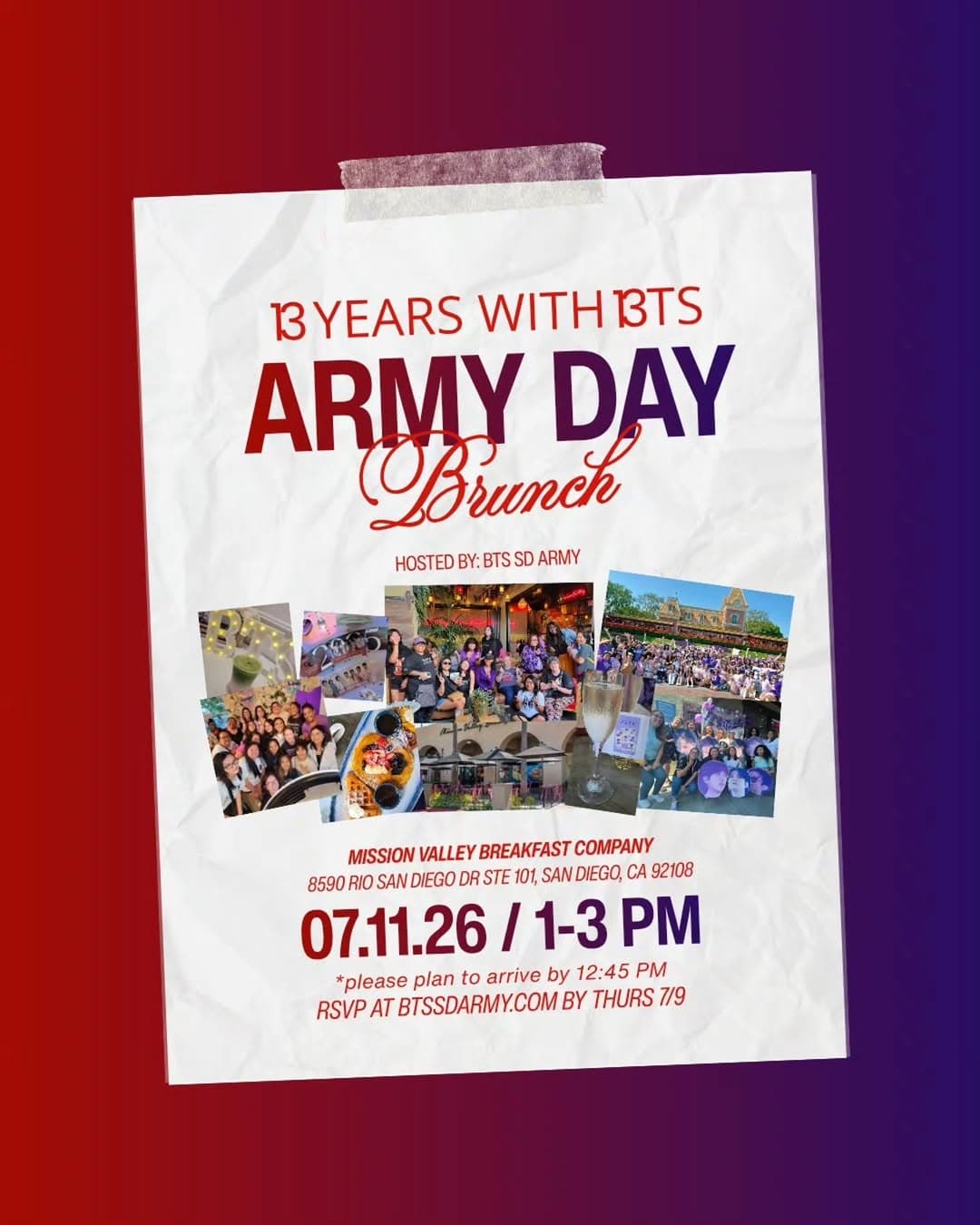 ARMY Day Birthday Brunch