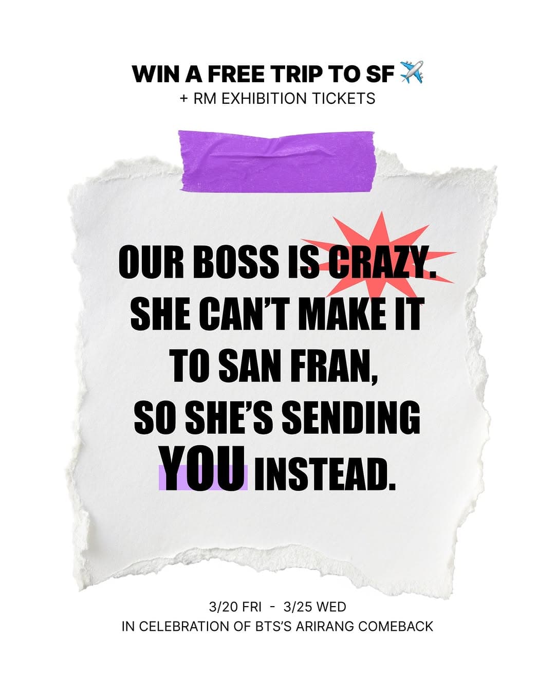 ARMY! Win a Free Trip to SF - Image 1