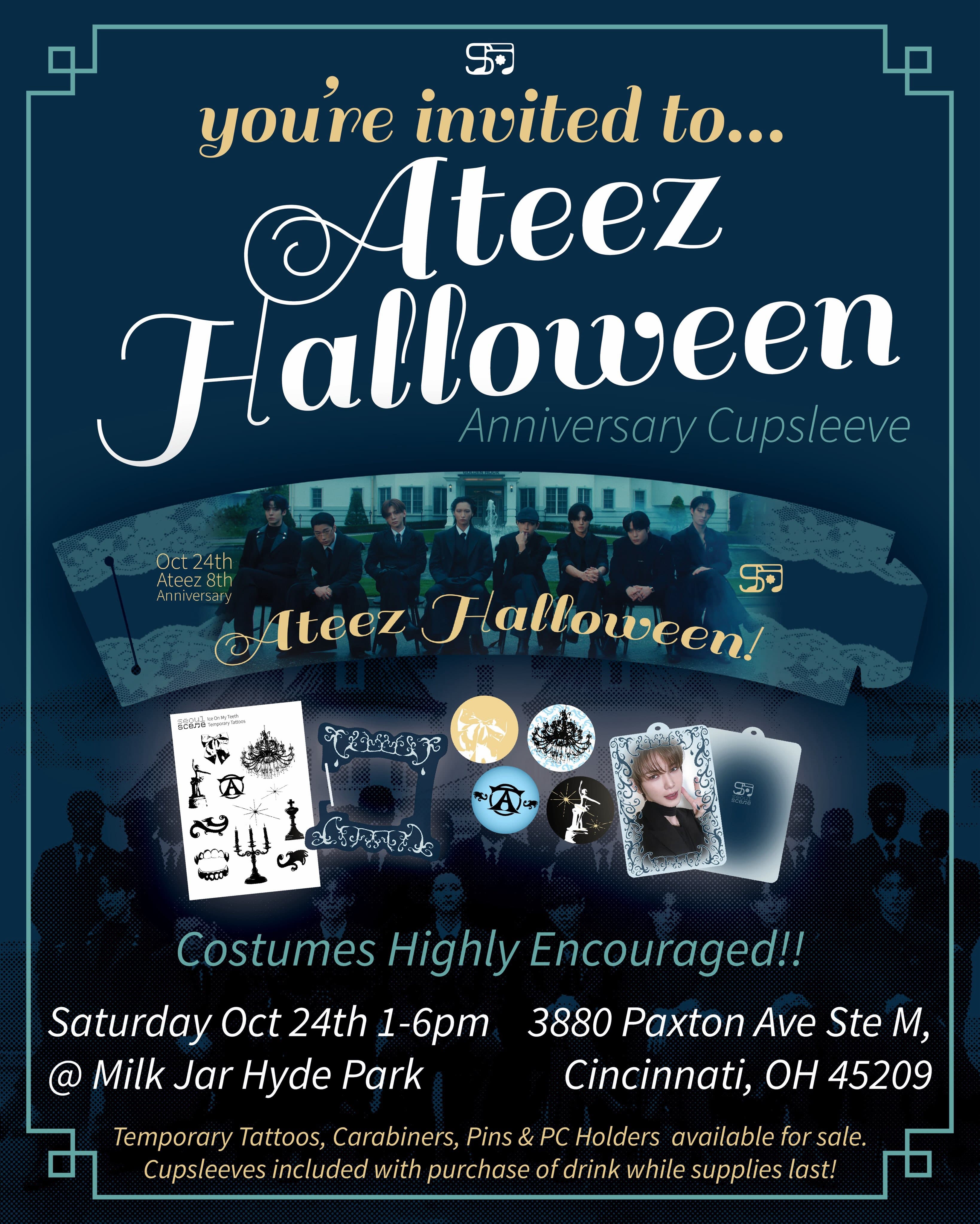 ATEEZ 8th Anniversary Halloween Cupsleeve