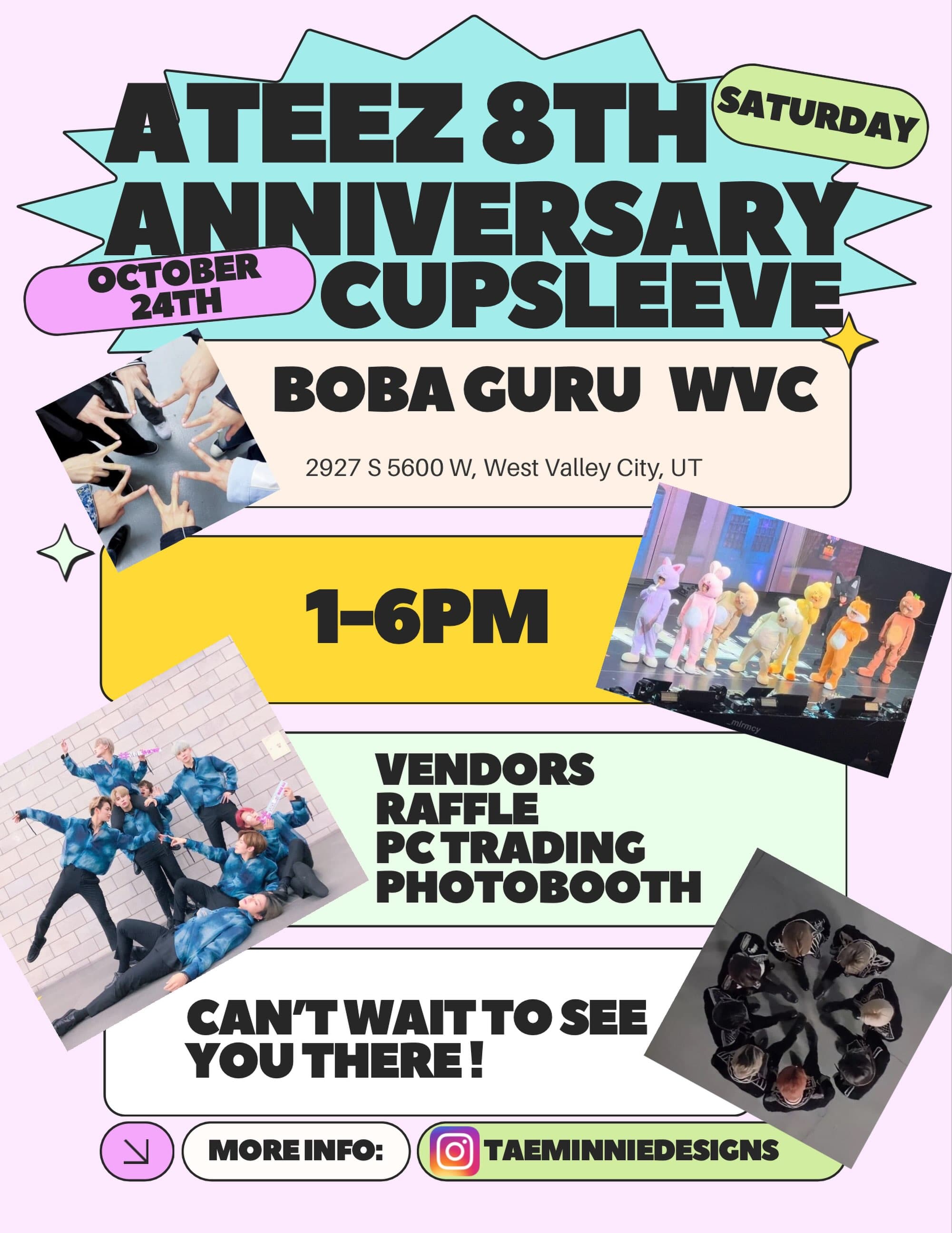 Ateez’s 8th Anniversary Cupsleeve Event