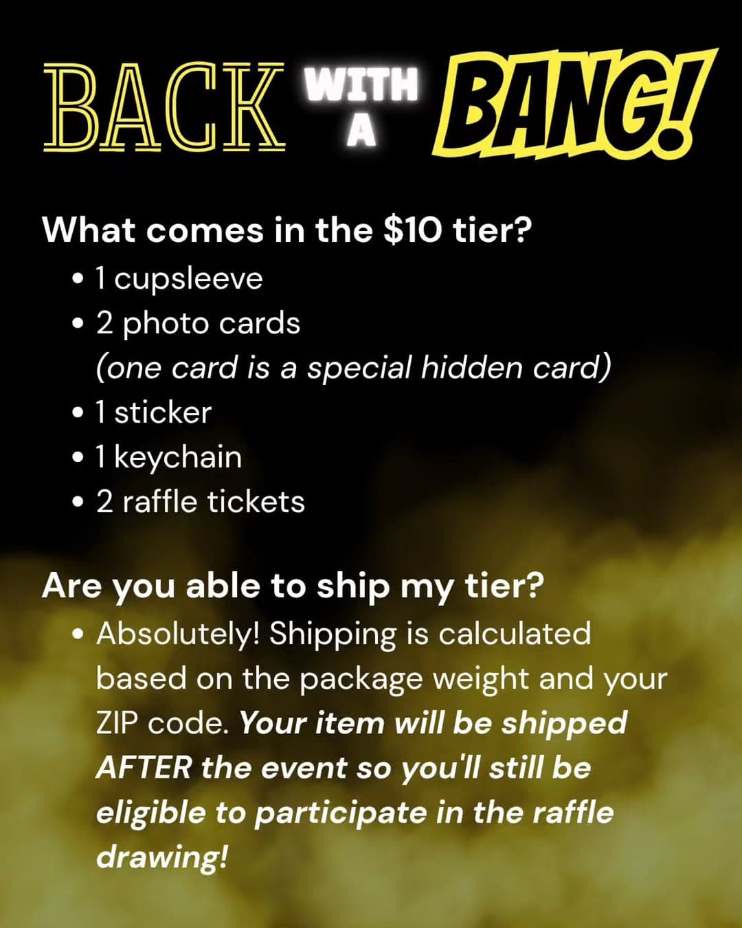 'BACK WITH A BANG' BIGBANG Cupsleeve Event - Image 2