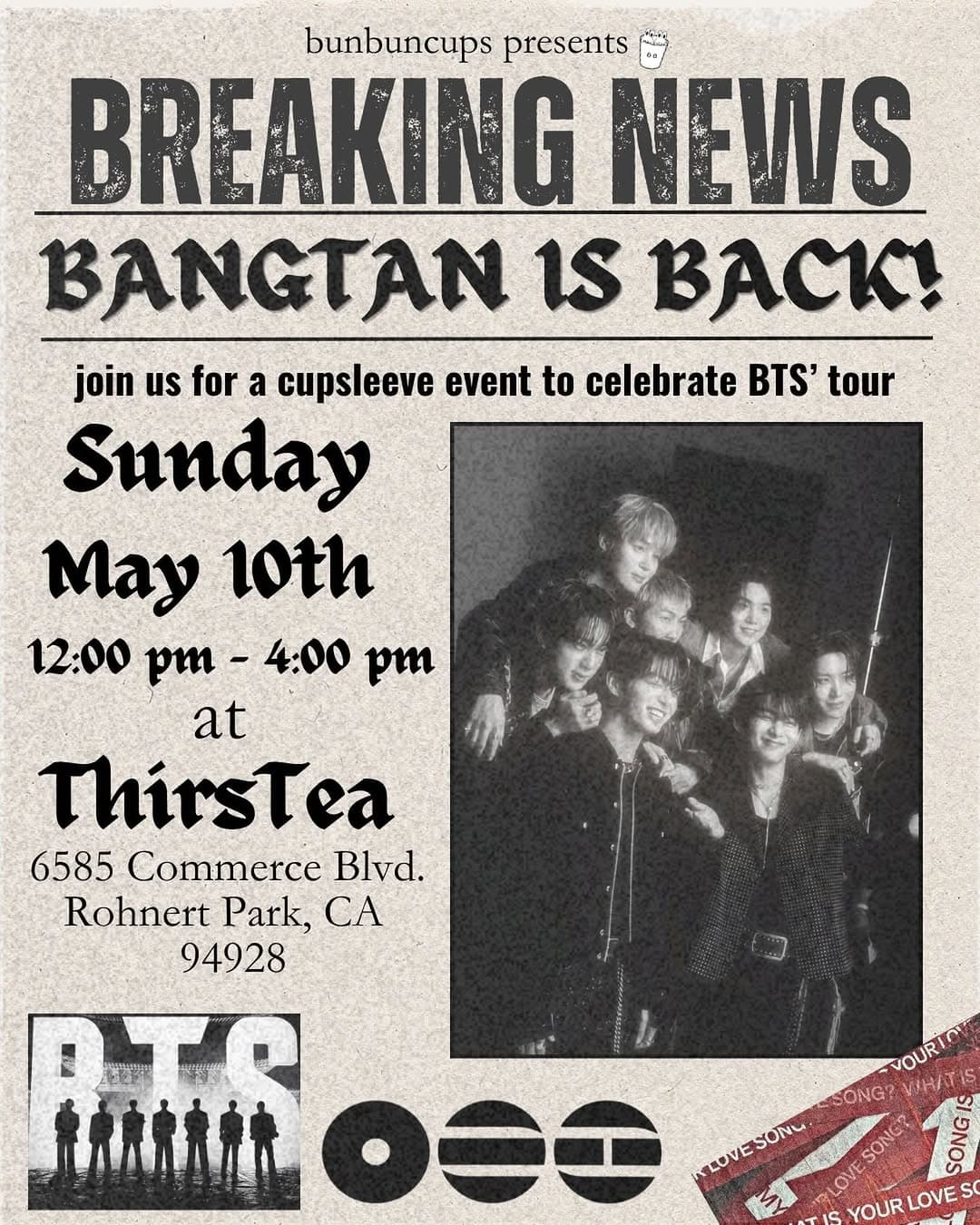 Bangtan is Back! Cupsleeve Event - Image 1