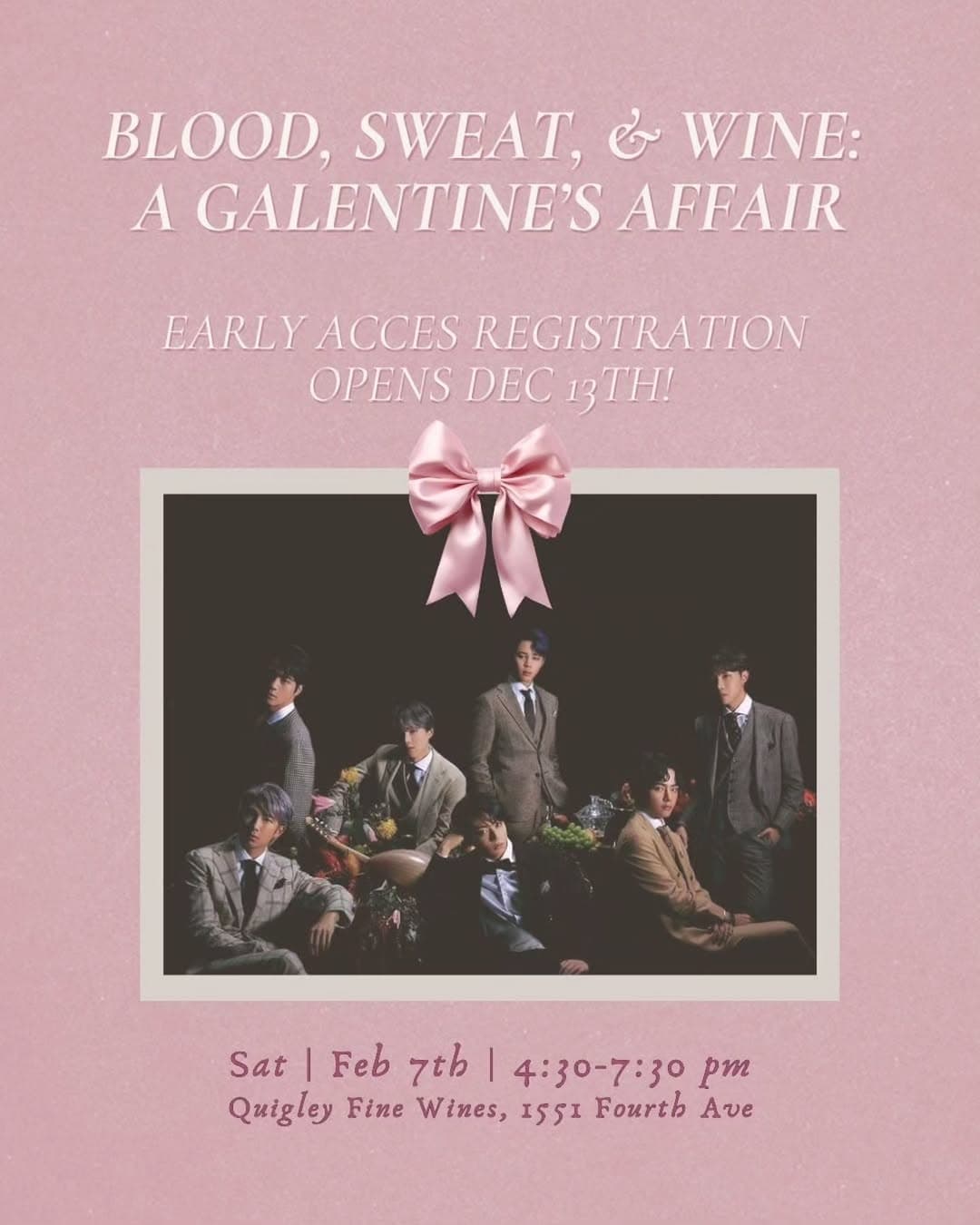 Blood, Sweat, & Wine: A Galentine’s Affair - Image 1