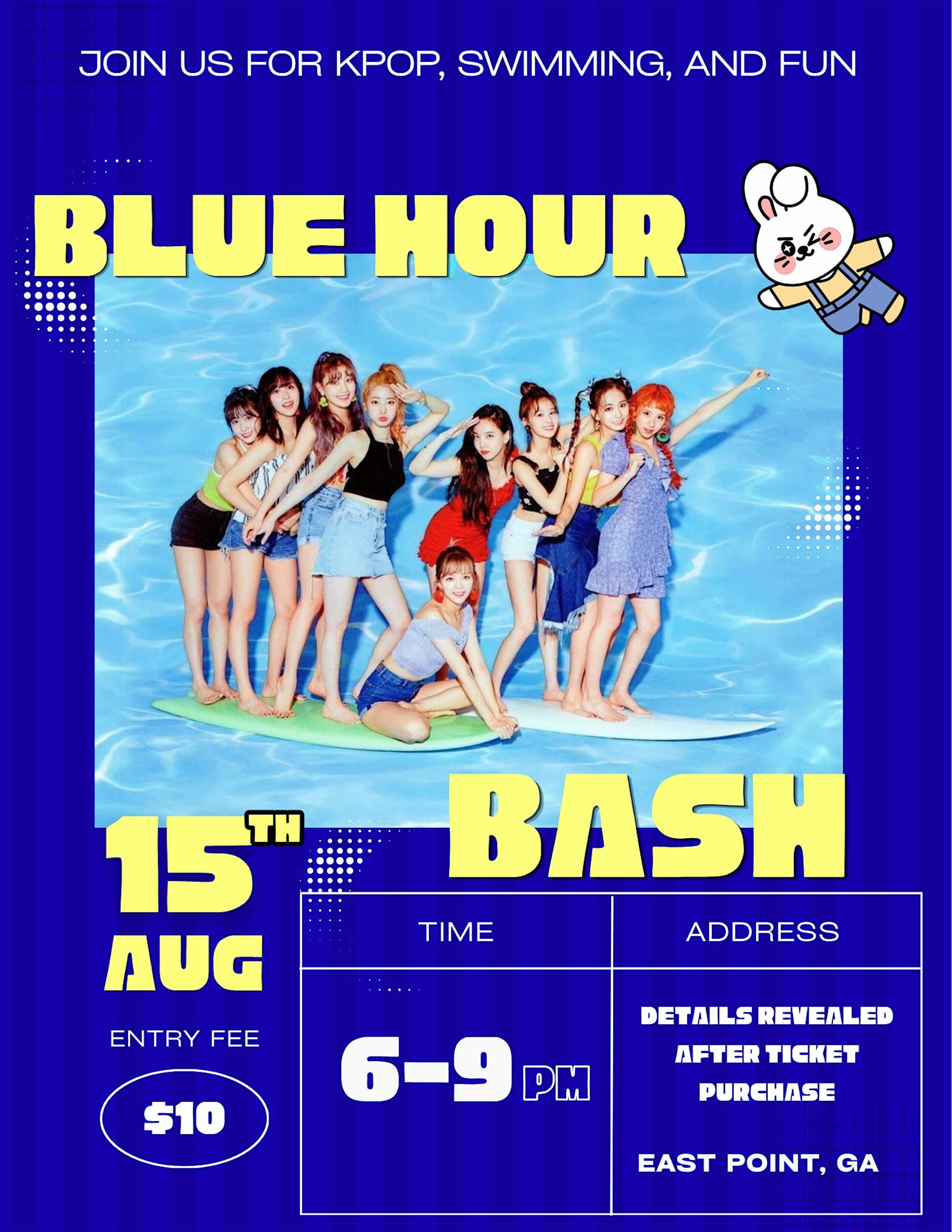 Blue Hour Bash - K-pop pool party