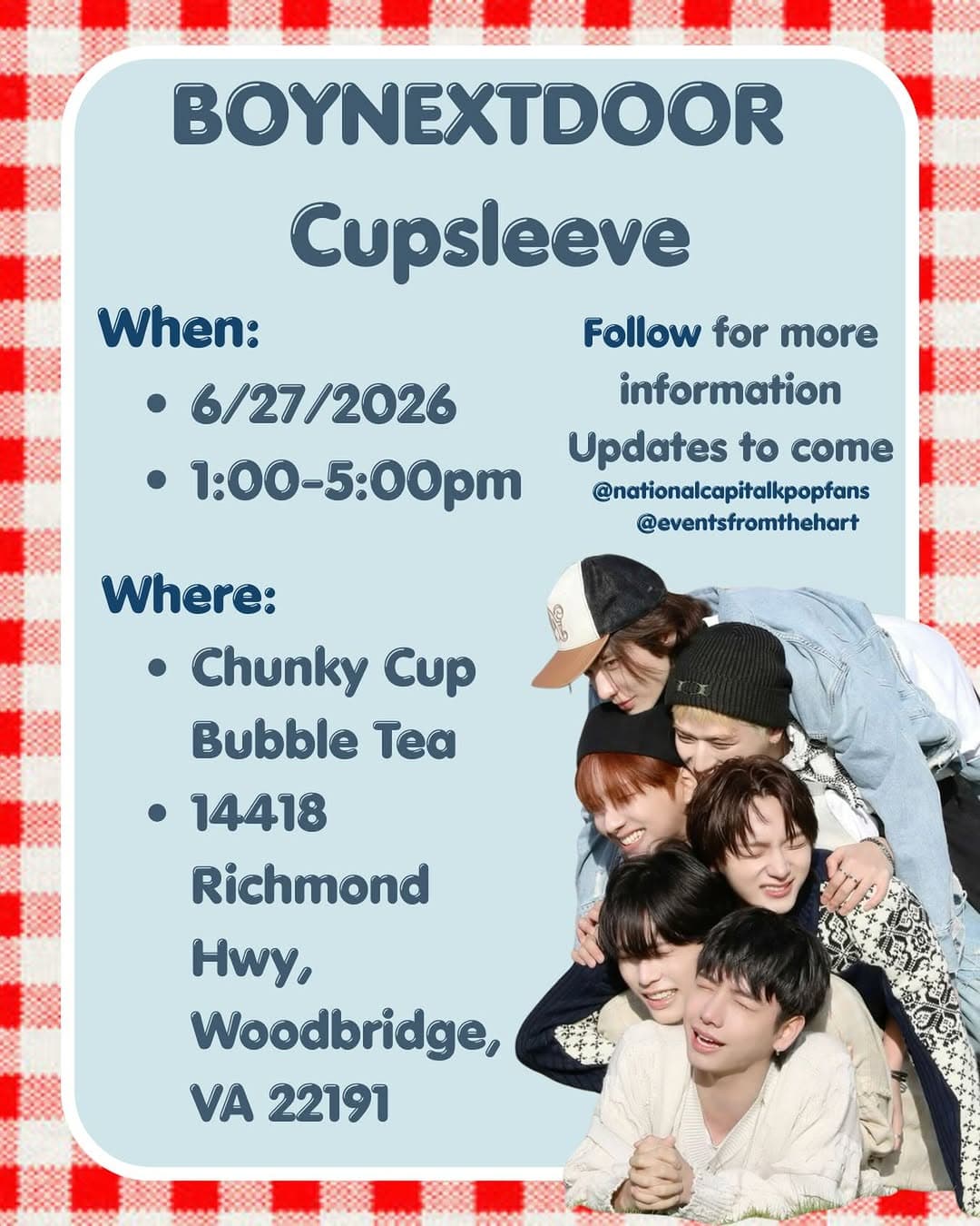 BOYNEXTDOOR Cupsleeve
