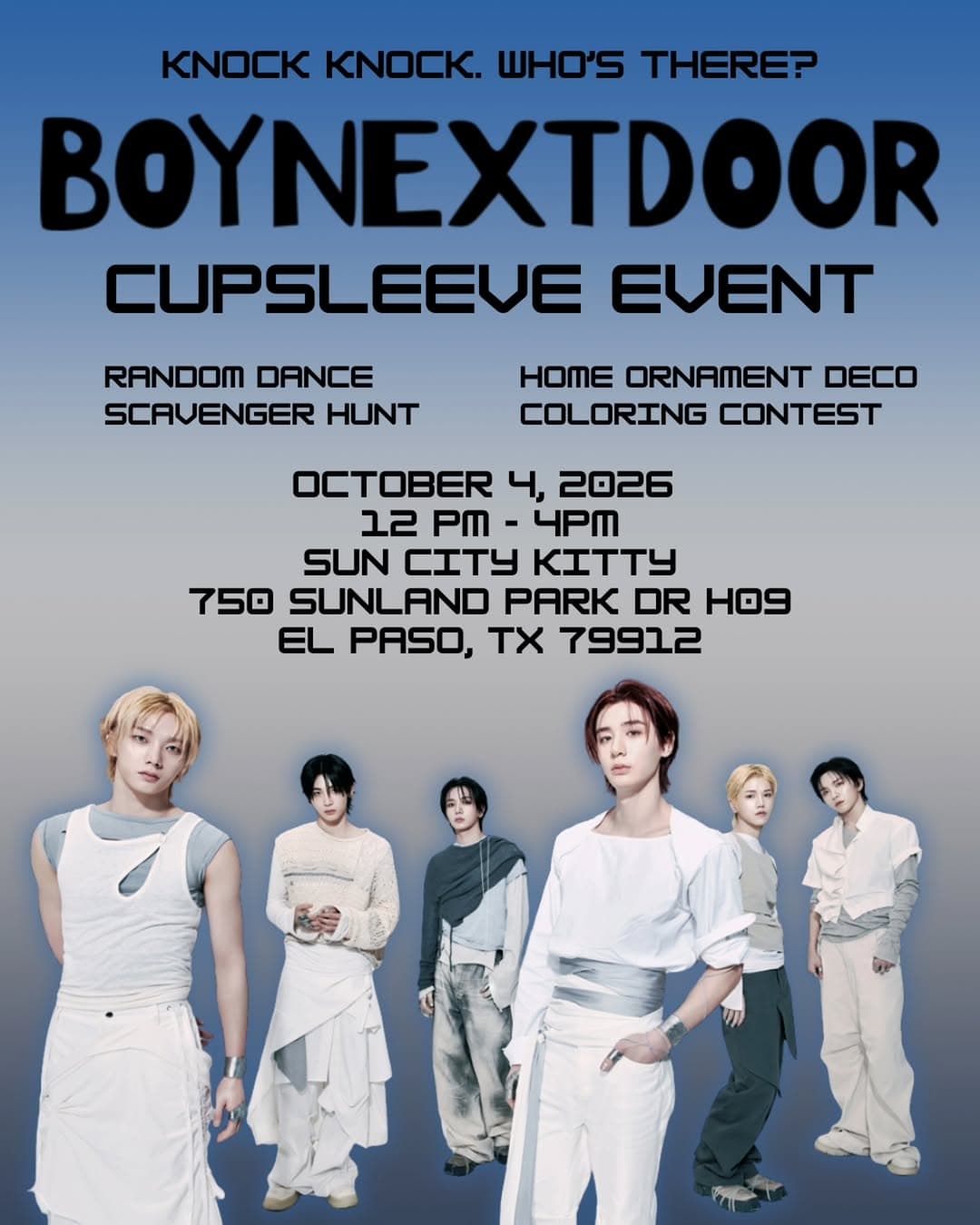 BOYNEXTDOOR Cupsleeve Event