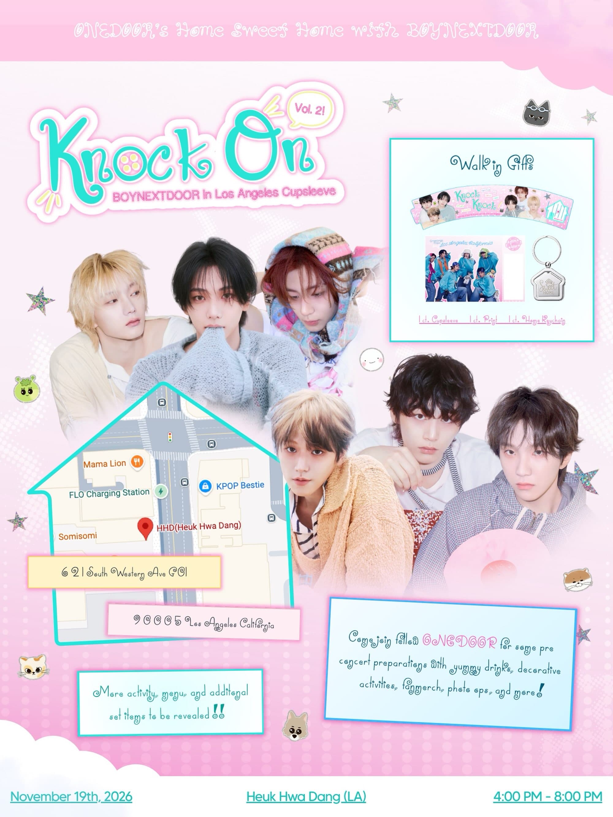 BOYNEXTDOOR in Los Angeles Cupsleeve - Image 1